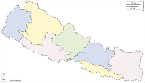 Blank Map Of Nepal