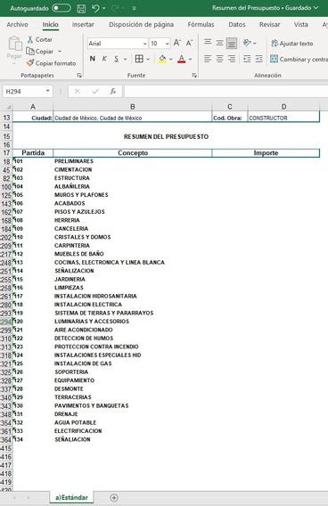 Análisis De Precios Unitarios MercadoLibre