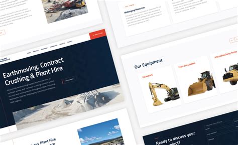 Heavy Plant Hire Australia Case Study Handmade Web And Design