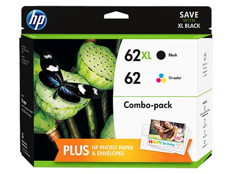 Hp 62xl High Yield Black 62 Tri Color Original Ink Cartridge Content Value Pack Hp® Canada