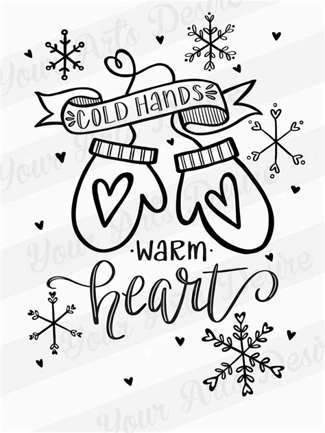 Cold Hands - Warm Heart Silkscreen – Your Art's Desire Studio