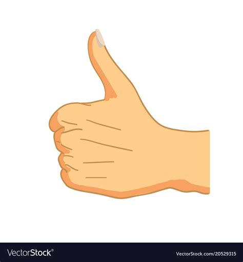 Thumbs Up Cartoon Hand