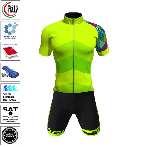 Pack Maillot Cuissard Mandala Jaune Fluo Bj Rka Tout L Quipement