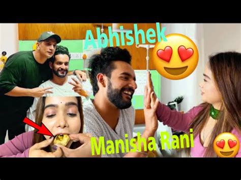 Abhishek Se Milne Manisha Rani Aayi Elvishyadav Dimplemalhanvlogs