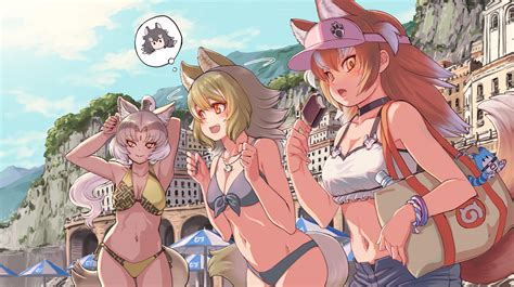 Grey Wolf Japanese Wolf Indian Wolf And Italian Wolf Kemono Friends