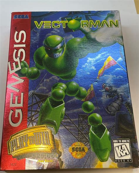 Vectorman (Sega Genesis, 1995) Complete in Box – CIB – GeekGearStore