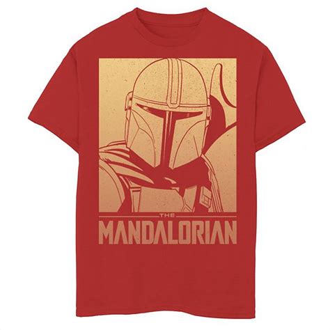 Boys 8 20 Star Wars The Mandalorian Sunset Gradient Poster Graphic Tee