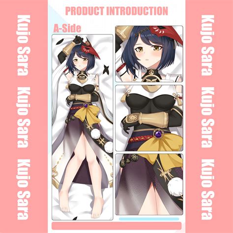 Genshin Impact Kujo Sara Dakimakura Anime Abrazando Body Etsy