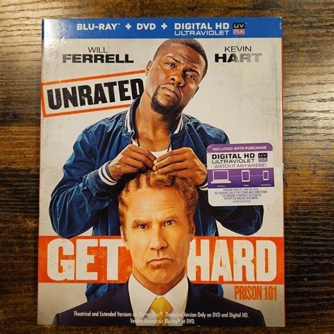 Get Hard Blu Ray DVD 2 Disc Set 2015 Canadian Slip Cover Like