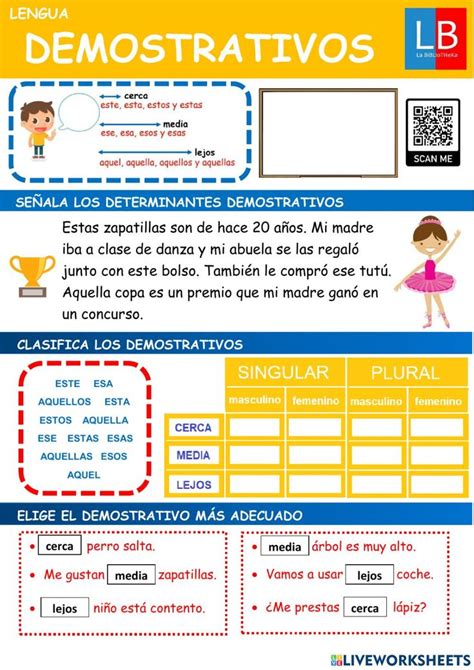 Ejercicio Interactivo De Determinante Demostrativo Determinantes