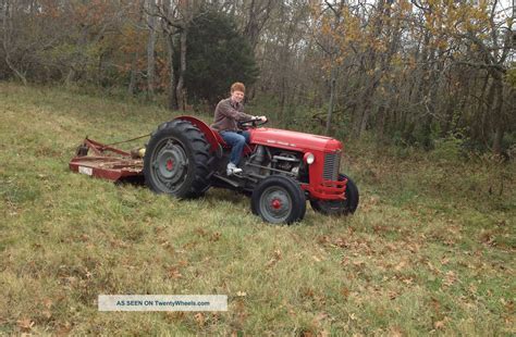 Massey Ferguson 35 Tractor With Agri 72 Bush Hog Mechanically Perfect