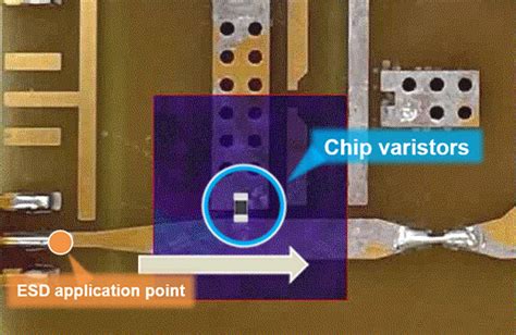 Pcb Pattern Design For Esd Countermeasures Esd Visualization Tdk