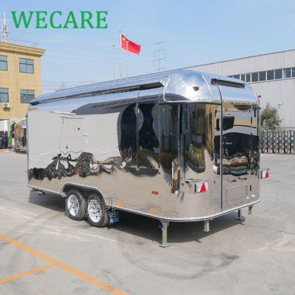 Wecare Carros De Comida Track Food Dining Car Mobile Bar Trailer