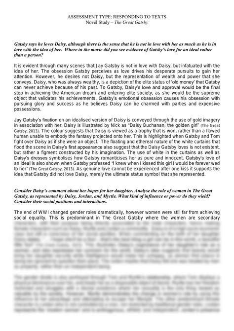 Great Gatsby Study Guide 7