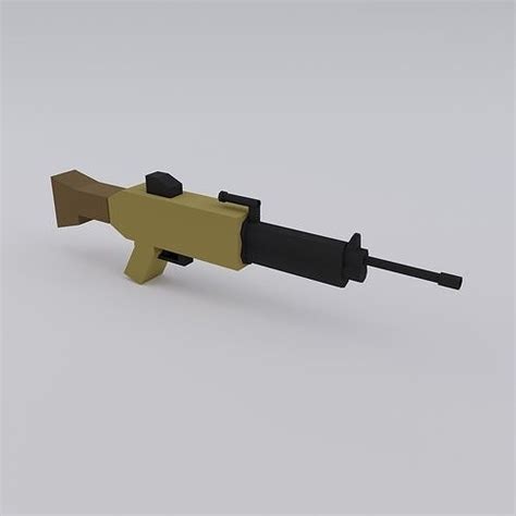 3D model Heckler Koch MG4 light machine gun VR / AR / low-poly | CGTrader