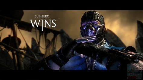 Mortal Kombat X Sub Zero Victory Pose X Ray Fatalities Youtube