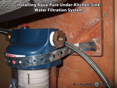 How I Installed High Flow Under Sink Water Filter Filtration System for ...