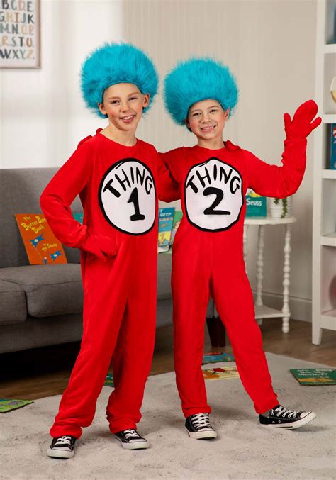 Thing 1&2 Deluxe Kids Costume