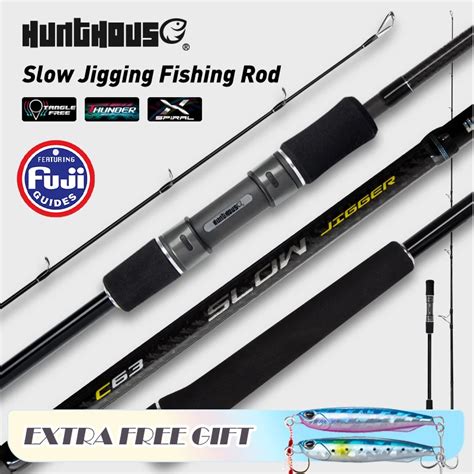 Hunthouse Jig Game Type Jigging Spinning Fishing Rod Carbon Fiber