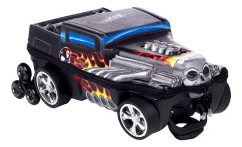 Mochila Hot Wheels D De Rodinhas Escolar Meninos Infantil Parcelamento Sem Juros
