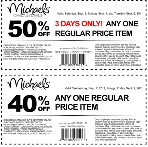 Canadian Daily Deals: Michaels Canada Coupons: 50% Off One Regular ...