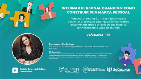 Webinar Personal Branding Como Construir Sua Marca Pessoal Youtube