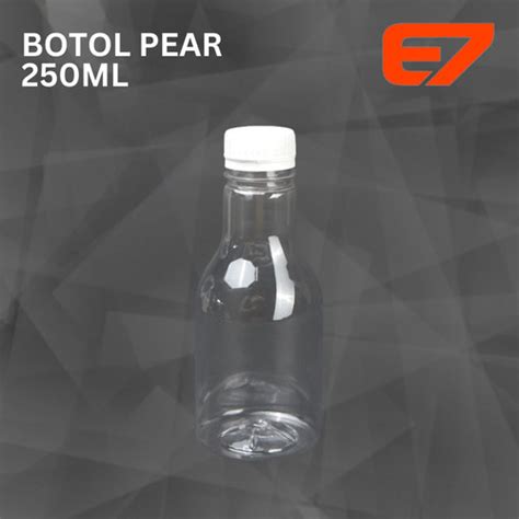 Jual Botol Plastik Pet Pear 250ml Botol Juice Kemasan Minuman 1pcs