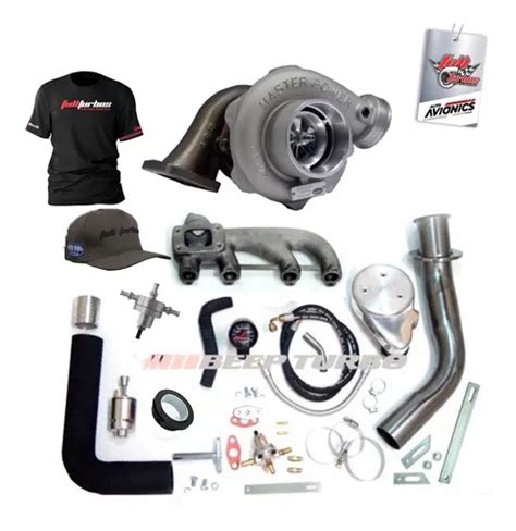 Kit Turbo Vw Ap Ar E Dire O Carb Turbina Master Power Apl