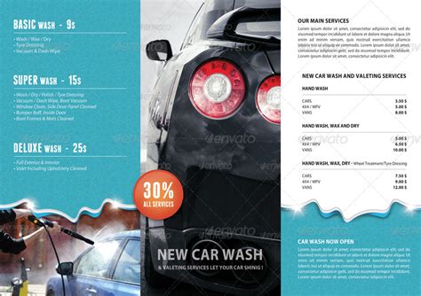 Car Wash 3 Fold Brochure 02 Print Templates Graphicriver