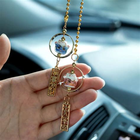 Pufang Car Pendant Decoration Creative Safe Car Pendant Lucky Cat Car