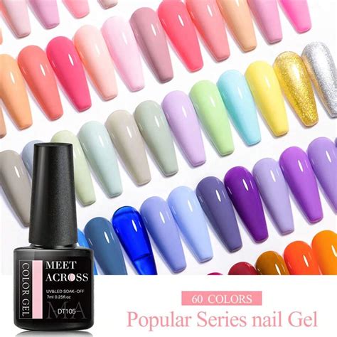 Conjunto De 10PCS Set De Esmalte Gel Para Unhas 7ML Nude Rosa Roxo