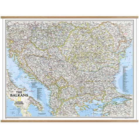 Balkans Classic Wall Map Geographica