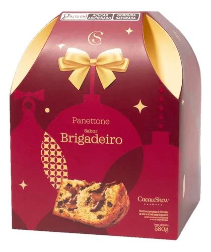 Panettone Trufado Frutas 580g Cacau Show Natal Presente Frete grátis