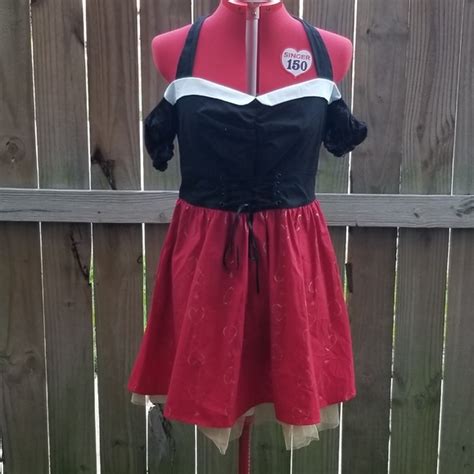 Hot Topic Dresses Hot Topic Disney Alice Through The Looking Glass Red Queen Pinup Dress