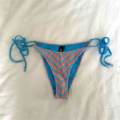 Triangl Vinca Sherbet Stripe Bikini Set Size Depop