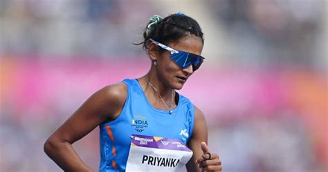 Priyanka Goswami Wins Silver Medal In 10000m Race Walk At Commonwealth