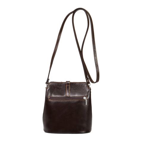 Dark Brown Leather Crossbody Bag Brandalley