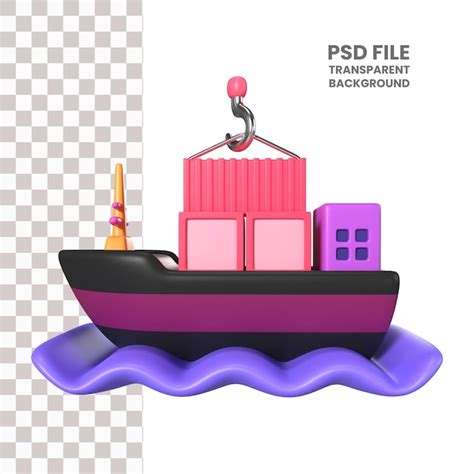 Cargo Ship Design PSD, High Quality Free PSD Templates for Download