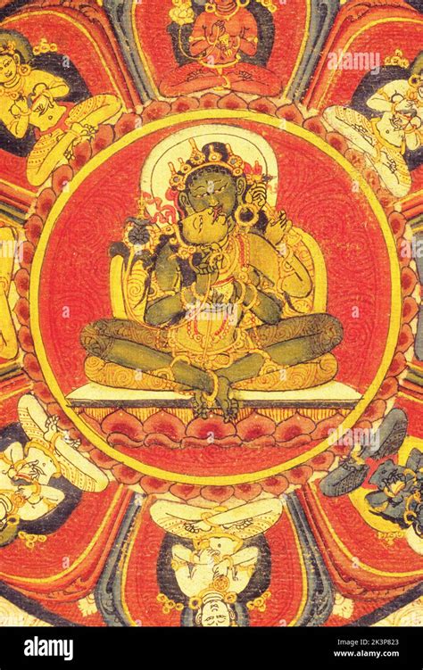 Thangka Tibetan Buddhist Painting 16th Century Mahakala Mandala