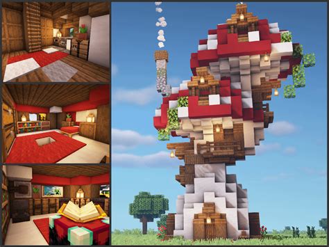 Minecraft Mushroom Buildings