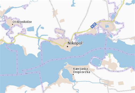 MICHELIN Nikopol' map - ViaMichelin