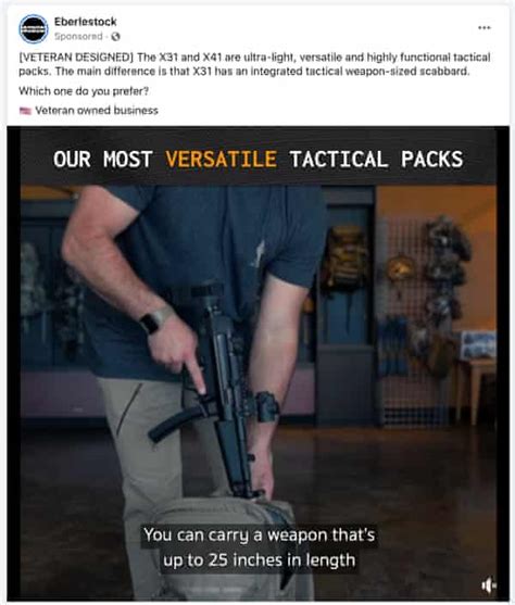 Facebook Is Bombarding Rightwing Users With Ads For Combat Gear See