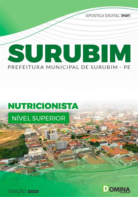 Apostila Concurso Pref Surubim Pe Nutricionista