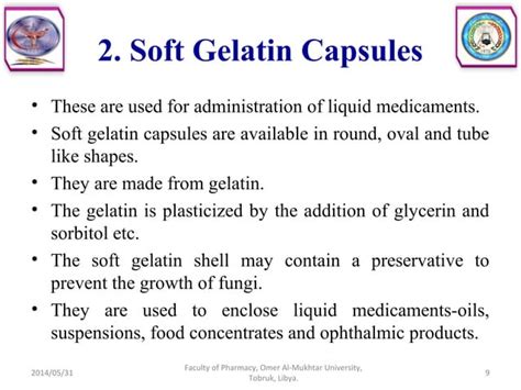 Solid dosage forms (capsules)