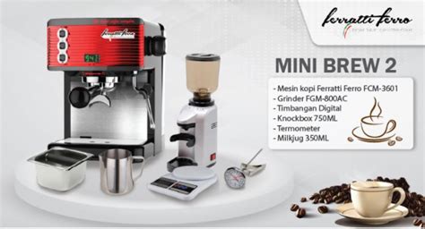 Jual Paket Mesin Kopi Ferratti Ferro Penggiling Kopi Mesin Giling Kopi