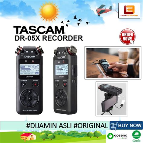 Jual Tascam Dr 05x Stereo Handheld Digital Audio Recorder Garansi