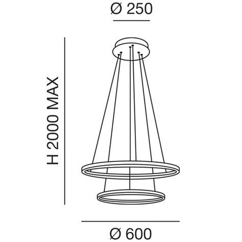 FABAS LUCE No 3508 45 102 LED Pendelleuchte Giotto 2 flammig weiß 60