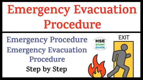 Emergency Evacuation Procedure || Emergency Evacuation || Evacuation ...