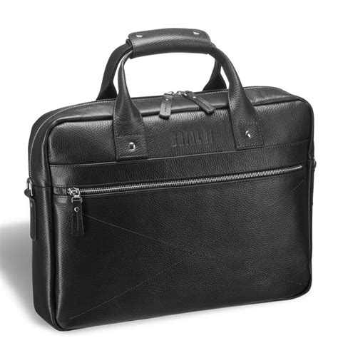 Деловая сумка для документов BRIALDI Polo (Поло) relief black | Leather ...