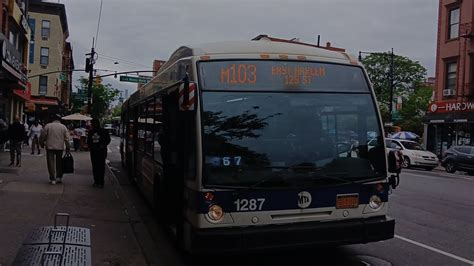 MTA BUS RARE 2010 Novabus LFSA 1287 M103 Bus 3rd Avenue East